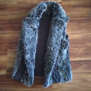 XOXO faux fur vest size s